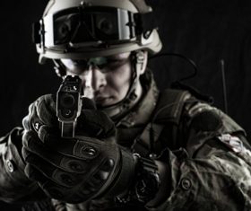 SWAT using firearms Stock Photo 09