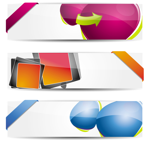 Shiny Banners vector