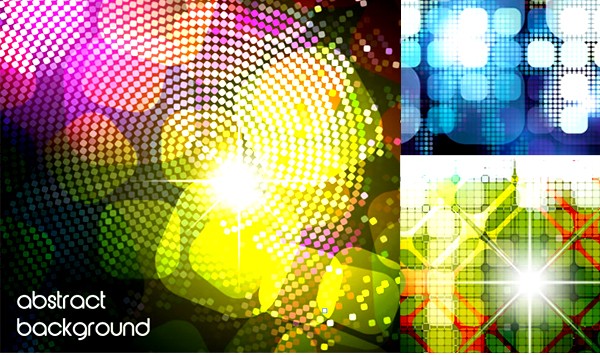 Shiny dots background vector design