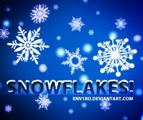 Snowflakes Photoshop Brushes set