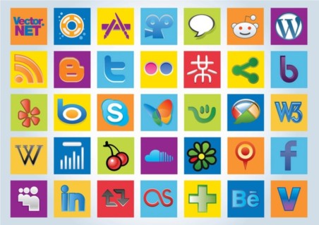 Social Logos vector