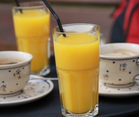 Sour and sweet delicious taste orange juice Stock Photo 01