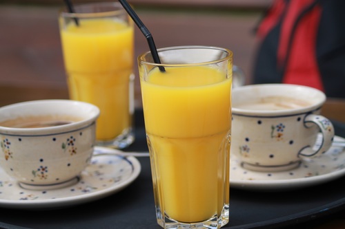 Sour and sweet delicious taste orange juice Stock Photo 01