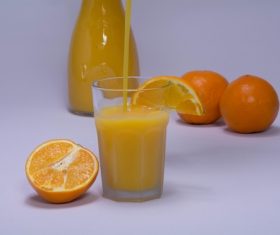 Sour and sweet delicious taste orange juice Stock Photo 02