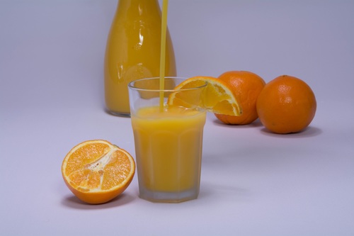 Sour and sweet delicious taste orange juice Stock Photo 02