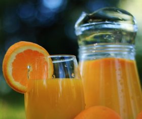 Sour and sweet delicious taste orange juice Stock Photo 03