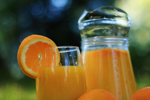 Sour and sweet delicious taste orange juice Stock Photo 03