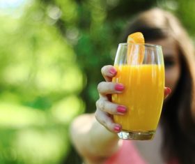 Sour and sweet delicious taste orange juice Stock Photo 04