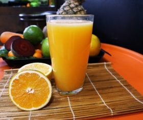 Sour and sweet delicious taste orange juice Stock Photo 05