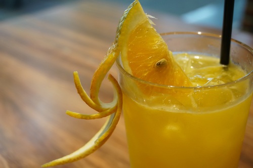 Sour and sweet delicious taste orange juice Stock Photo 06