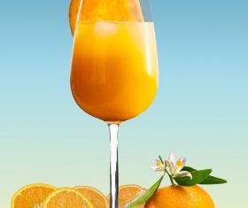 Sour and sweet delicious taste orange juice Stock Photo 07