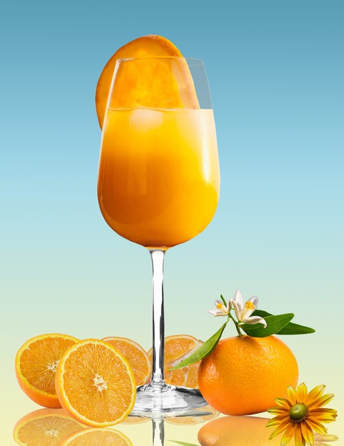 Sour and sweet delicious taste orange juice Stock Photo 07