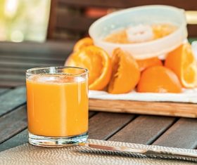 Sour and sweet delicious taste orange juice Stock Photo 08