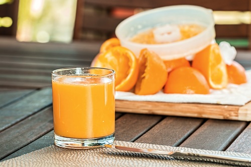 Sour and sweet delicious taste orange juice Stock Photo 08