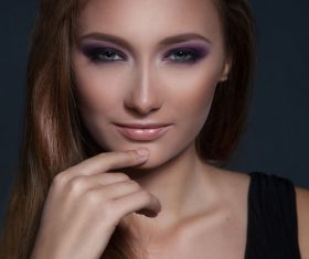 Stock Photo Beautiful womans beautiful eye makeup 03