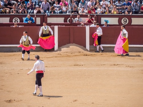 Stock Photo Bullfighter performing bullfighting 08
