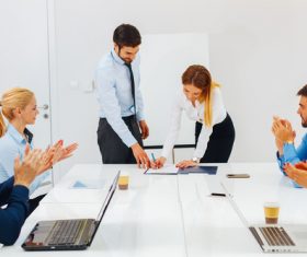 Stock Photo Cooperative company signing 01