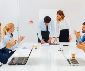 Stock Photo Cooperative company signing 02