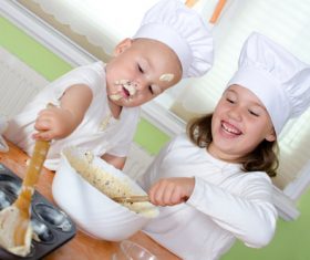 Stock Photo Cute child chef