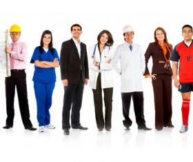 Stock Photo Different professions builder doctor working businessman 05