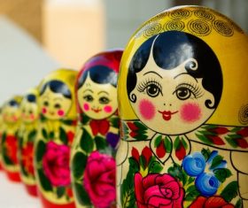 Stock Photo Exquisite and beautiful Russian matryoshka 01