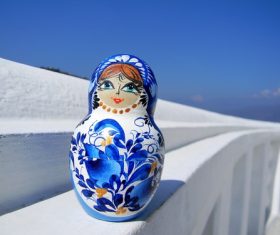Stock Photo Exquisite and beautiful Russian matryoshka 03