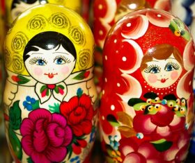 Stock Photo Exquisite and beautiful Russian matryoshka 07