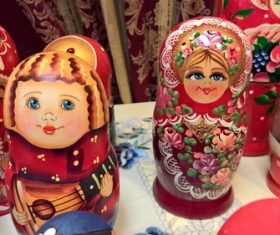 Stock Photo Exquisite and beautiful Russian matryoshka 09