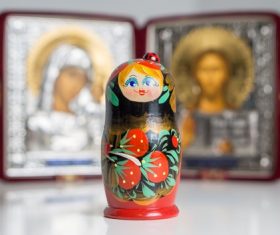 Stock Photo Exquisite and beautiful Russian matryoshka 10