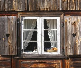 Stock Photo Old wooden window