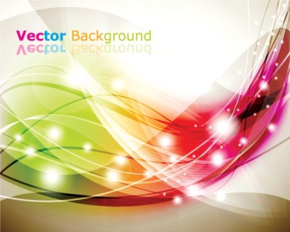 Stunning dynamic colorful background shiny vector