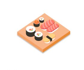 Sushi food vector material