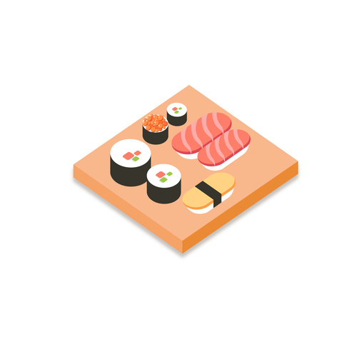 Sushi food vector material