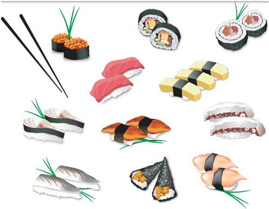 Sushi graphic vector