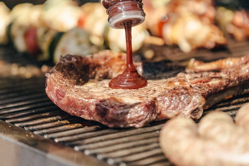 Tasty fragrant steak Stock Photo 03