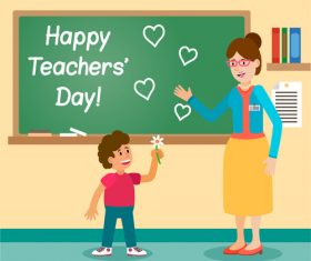 Teachers day vector illustration