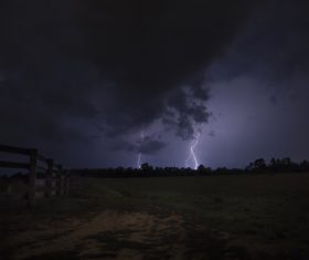 Terrorist thunderstorm lightning weather Stock Photo 02
