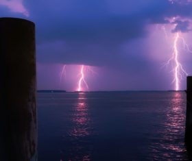 Terrorist thunderstorm lightning weather Stock Photo 03