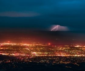 Terrorist thunderstorm lightning weather Stock Photo 05