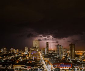 Terrorist thunderstorm lightning weather Stock Photo 06