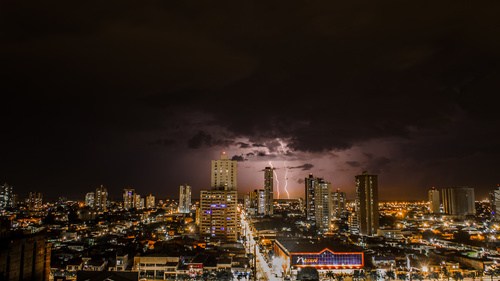 Terrorist thunderstorm lightning weather Stock Photo 06