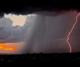 Terrorist thunderstorm lightning weather Stock Photo 09