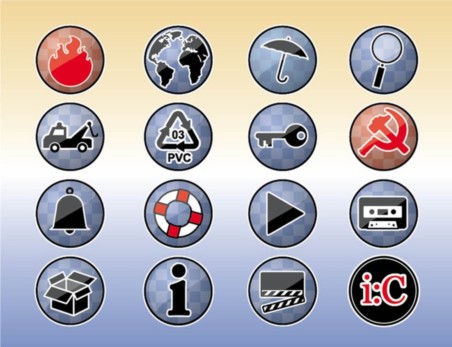Tools Icons Buttons creative vector