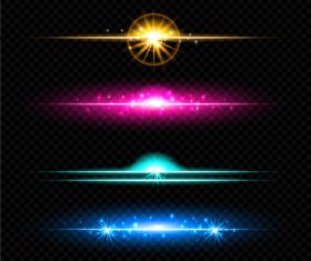 Transparent light effect vector illustration 01