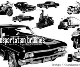 Transportation Photoshop Brushes