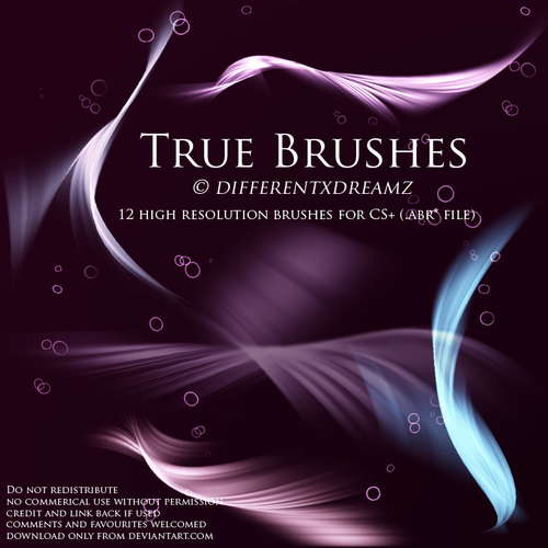 True Abstract Photoshop Brushes