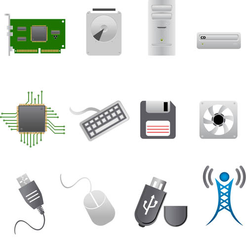 Various Computer Icons 1 vector