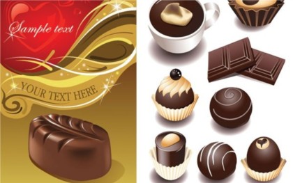 Various chocolate vector