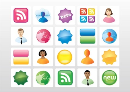 Icon Buttons vectors graphics