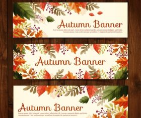 Vector autumn propaganda banner